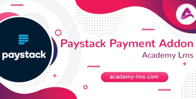 Academy lms paystack payment addon codermarket.png