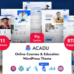 Acadu online courses education wordpress theme rtl codermarket.png