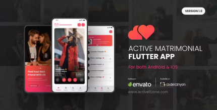 Active matrimonial flutter app codermarket.png