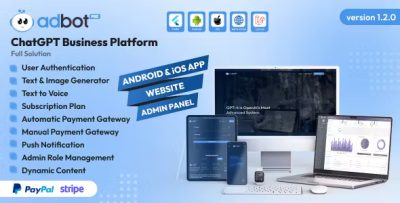 Adbotpro chatgpt business platform website android ios app admin panel.jpg