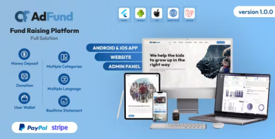 Adfund fund raising platform website android ios app admin panel .png