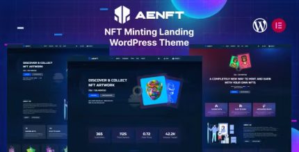 Aenft nft minting collection wordpress theme codermarket.jpg