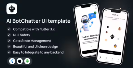 Ai botchatter ui template the ai chat expert in flutter 3x android ios .png