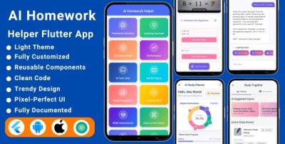 Ai homework helper flutter app ai learning flutter app codermarket.jpg