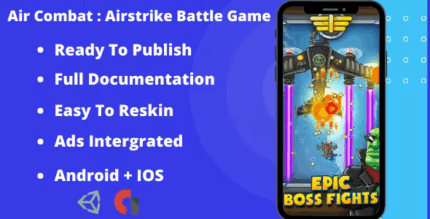 Air combat airstrike battle game complete unity admob codermarket.png