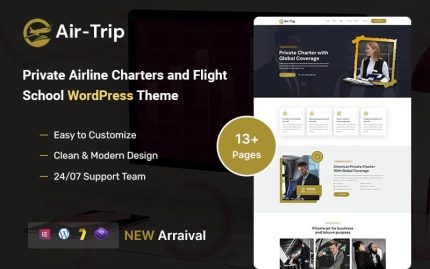 Airtrip private airline charters and flight school wordpress theme.jpg
