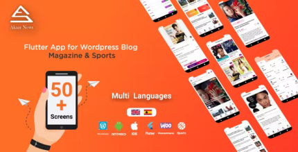 Akaar news flutter app for wordpress blog magazine sports codermarket.png