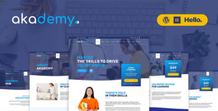 Akademy online courses elementor template kit codermarket.png