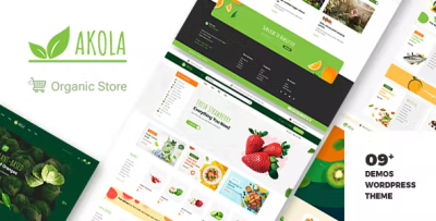 Akola organic food store wordpress theme codermarket.png