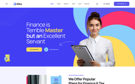 Alizo business finance wordpress theme.png