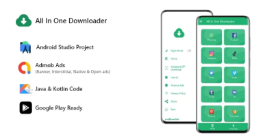 All in one downloader status saver video downloader admob onesignal .png