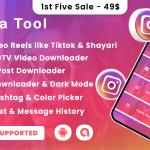 All in one insta tool video reels downloader shayari codermarket.png