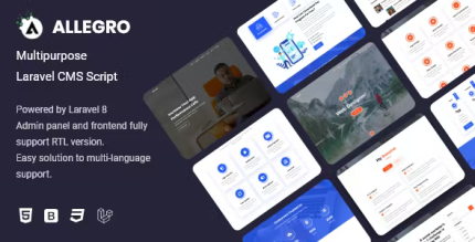 Allegro multipurpose laravel cms script codermarket.png