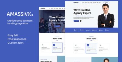 Amassivx multipurpose business wordpress theme codermarket.jpg
