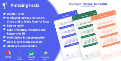 Amazing facts offline admob and applovin max ads codermarket.png