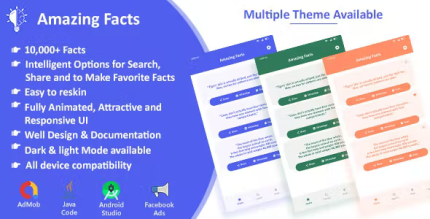 Amazing facts offline admob and applovin max ads codermarket.png