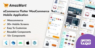Amazmart ecommerce flutter woocommerce full mobile application codermarket.jpg