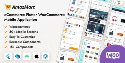 Amazmart ecommerce flutter woocommerce full mobile application codermarket.jpg