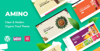 Amino organic food wordpress theme codermarket.png