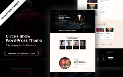 Amonra circus show wordpress theme.png