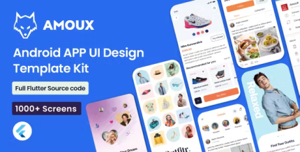 Amoux flutter apps ui design template kit codermarket.png