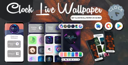 Android 12 analog and digital clock live wallpaper android 12 clock widgets.png