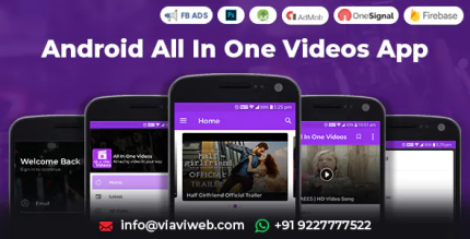 Android all in one videos app dailymotion vimeo youtube server videos admob.png