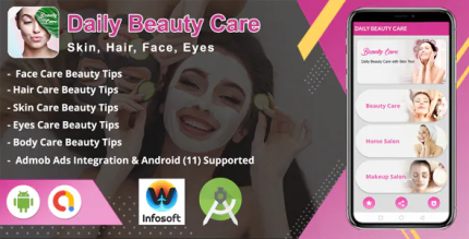 Android daily beauty care skin hair face eyes android 11 supported .png