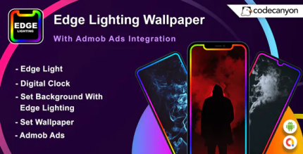 Android edge lighting wallpaper digital clocks wallpaper android 11 .png