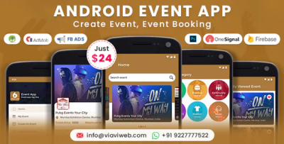 Android event app create event event booking codermarket.png