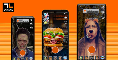 Android live camera video face filters codermarket.png
