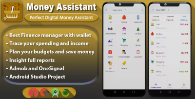 Android money assistant digital finance manager codermarket.png