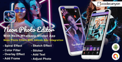 Android neon photo editor with whatsapp sticker neon spiral light effect.png