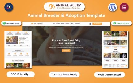 Animal alley animal breeder adoption wordpress elememtor template.jpg