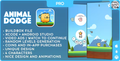 Animal dodge pro buildbox classic ios android reward video .png