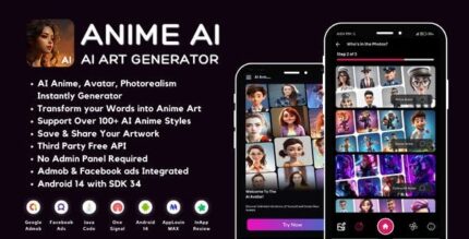 Anime ai art generator with admob ads android codermarket.jpeg