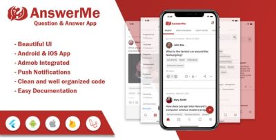 Answerme question answer flutter app codermarket.jpg