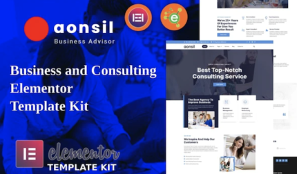 Aonsil business consulting elementor template kit codermarket.png
