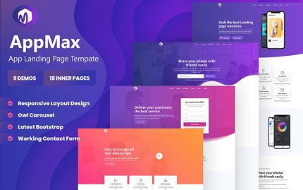 Appmax app landing wordpress theme.jpeg