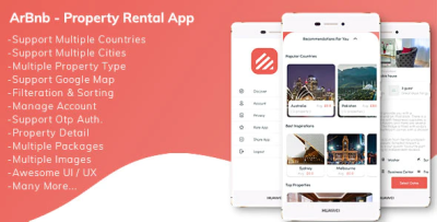 Arbnb app property rental complete solution codermarket.png