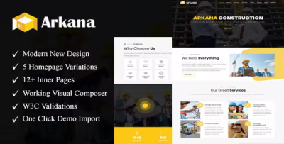 Arkana one page construction wordpress theme codermarket.png