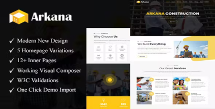Arkana one page construction wordpress theme codermarket.png