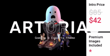 Artorias gaming and esports theme codermarket.png