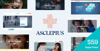 Asclepius doctor medical healthcare wordpress theme codermarket.png