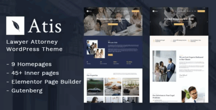 Atis lawyers advisors business theme codermarket.png