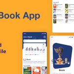 Audible audio book ebook flutter app ui template figma included .png