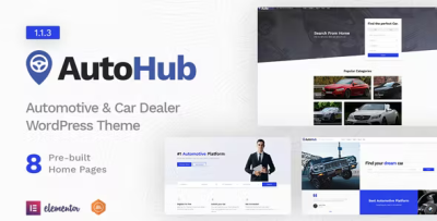 Autohub automotive car dealer theme codermarket.png