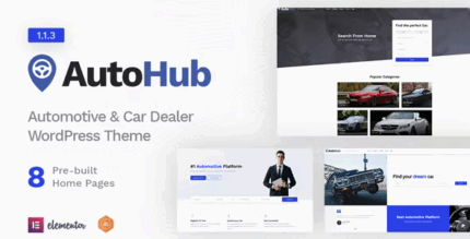 Autohub automotive car dealer theme codermarket.png