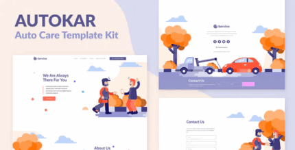 Autokar auto care elementor template kit codermarket.png