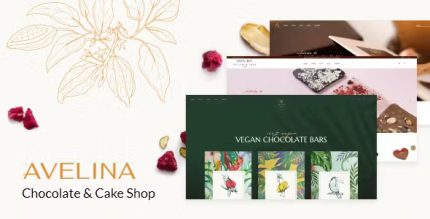 Avelina chocolate and cake shop theme codermarket.jpg